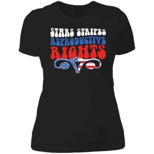 4th Of July Stars Stripes Reproductive Rights Ladies Boyfriend Shirt