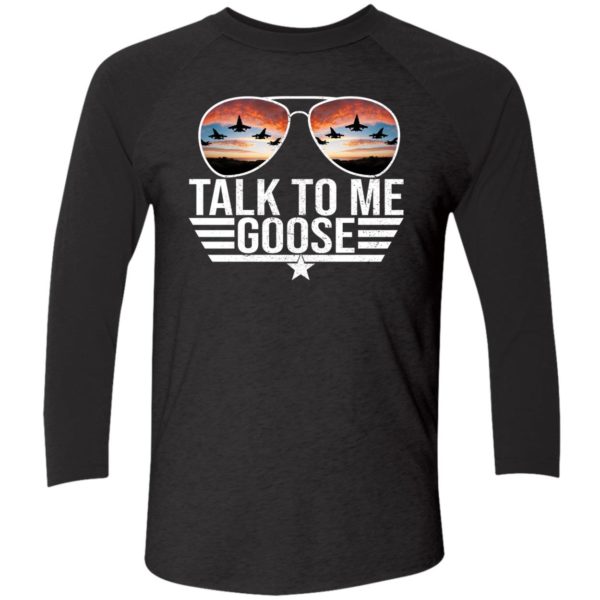 Black Talk To Me Goose Top Gun Aviators Shirt 9 1