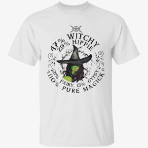 47% Witchy 29% Hippie 21% Pairy 13% Gypsy 110% Pure Magick Shirt
