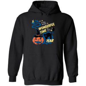 Black Cat Pumpkin It's The Most Wonderful Time Of The Year Hoodie
