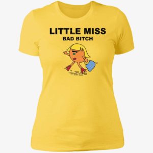 Little Miss Bad Bitch Ladies Boyfriend Shirt