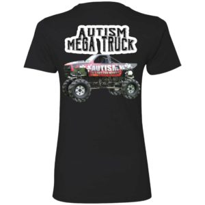 [Back] Autism Mega Truck Ladies Boyfriend Shirt