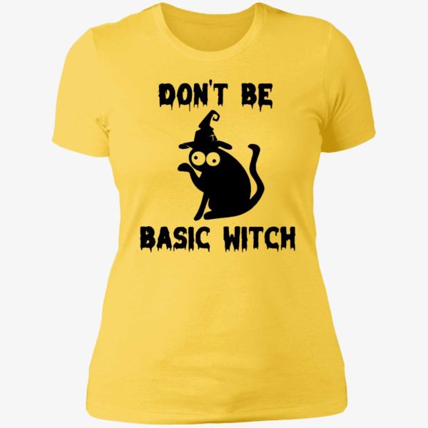 Black Cat Dont Be Basic Witch Shirt 6 1