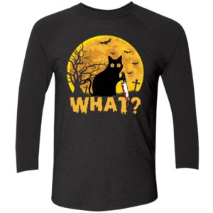 Cat What Murderous Black Cat With Knife Shirt 9 1