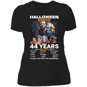 Halloween Ends 44 Years 1978-2022 Thank You For The Memories Ladies Boyfriend Shirt
