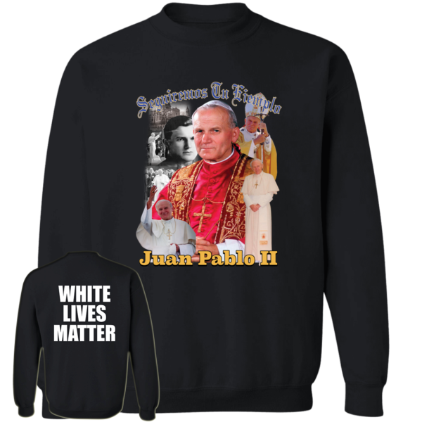 [Front + Back] Kanye West White Lives Matter Sweatshirt