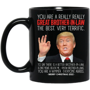 Great Brother In Law Trump Merry Christmas 2022 Mug