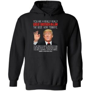 Great Brother In Law Trump Merry Christmas 2022 Hoodie