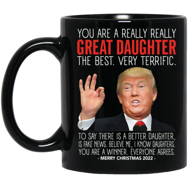 Great Daughter Trump Merry Christmas 2022 Mug