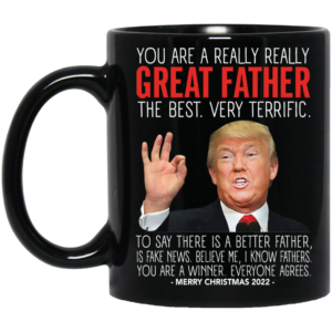 Great Father Trump Merry Christmas 2022 Mug