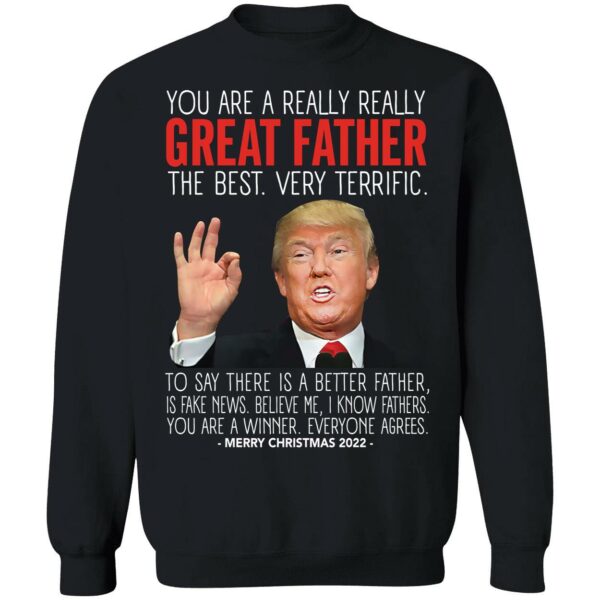 Great Father Trump Merry Christmas 2022 Sweatshirt