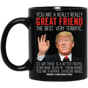 Great Friend Trump Merry Christmas 2022 Mug