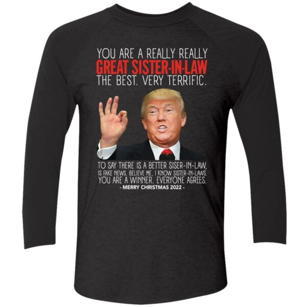 Great Sister In Law Trump Merry Christmas 2022 Shirt 9 1
