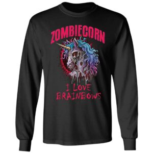 Zombiecorn I Love Brainbows Long Sleeve Shirt