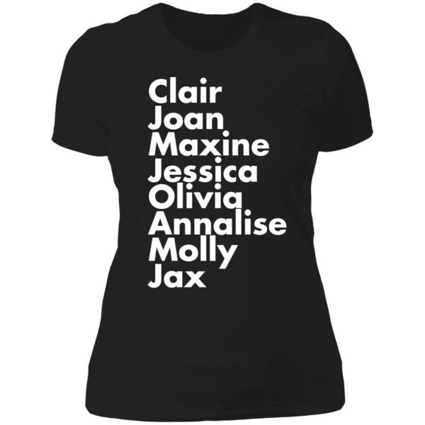 Kerry Washington Clair Joan Maxine Jessica Olivia Annalise Molly Jax Ladies Boyfriend Shirt