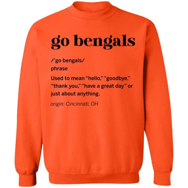 Go Bengals Definition Cincinnati Bengals Shirt 3 1