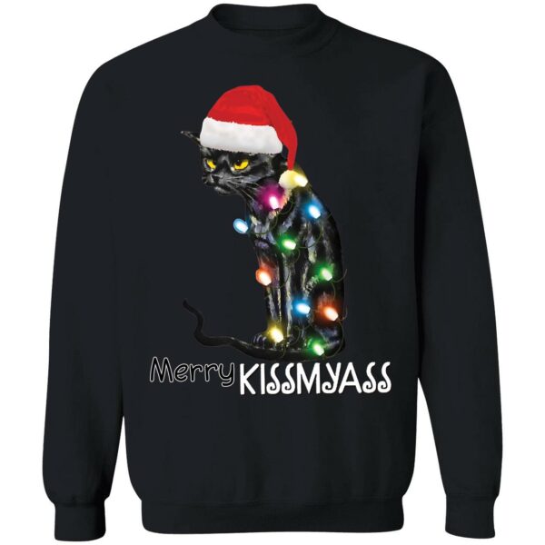 Black Cat Merry Kissmyass Shirt 3 1