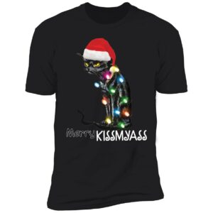 Black Cat Merry Kissmyass Shirt 5 1