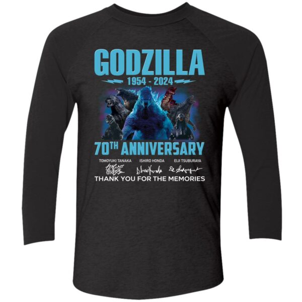Godzilla 1954 2024 70th Anniversary Thank You For The Memories Shirt 9 1