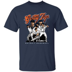Gritty Tigs Detroit Baseball Premium SS T-Shirt Gritty Tigs Detroit Baseball Shirt 1 1