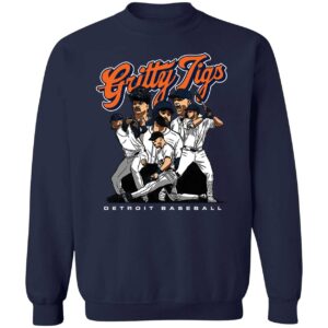 Gritty Tigs Detroit Baseball Premium SS T-Shirt Gritty Tigs Detroit Baseball Shirt 3 1