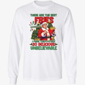 Santa Trump Mcdonalds These Are The Best Fries I Made Them Myself Christmas Ladies Boyfriend Shirt Santa Trump Mcdonalds These Are The Best Fries I Made Them Myself Christmas Shirt 4 1