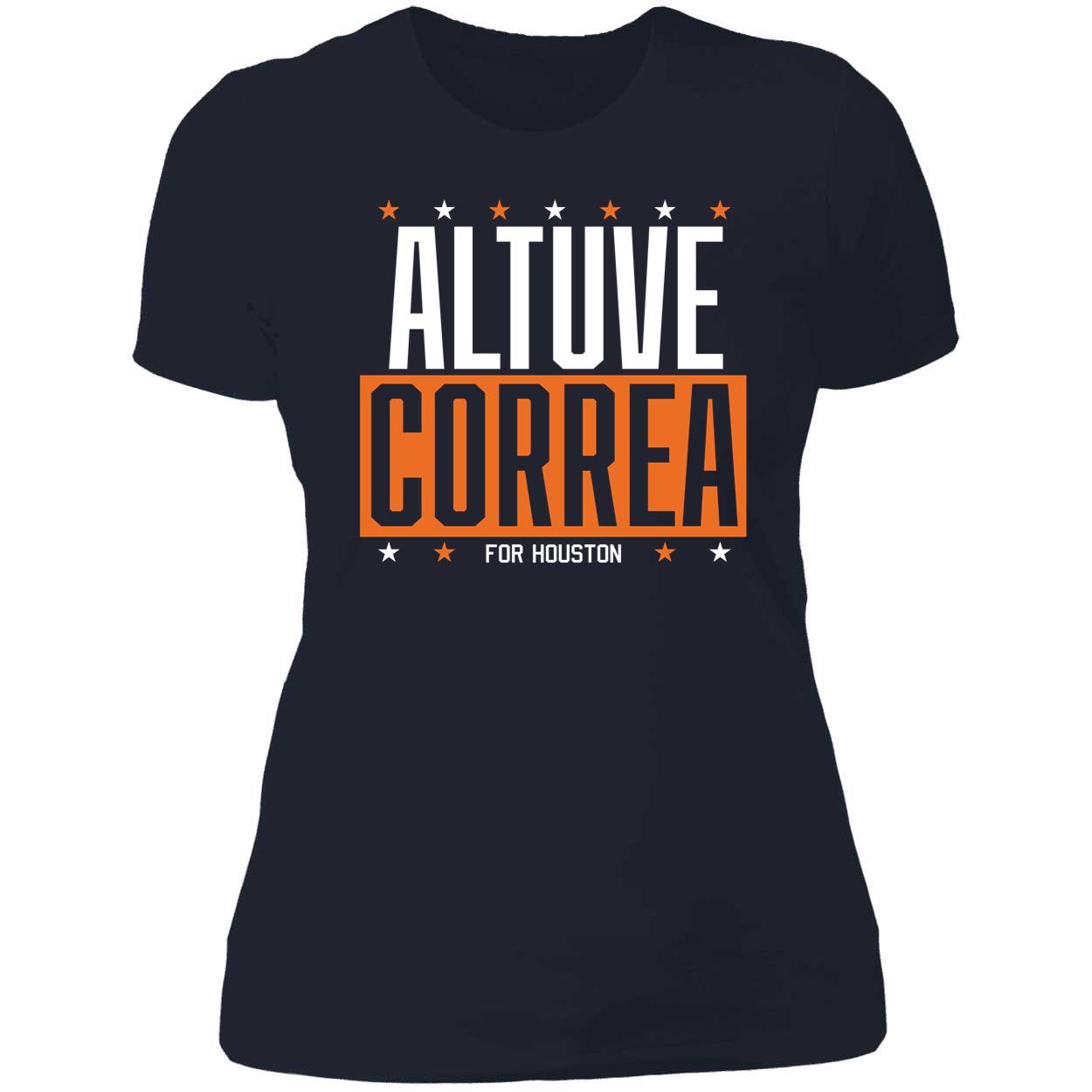 Altuve-correa For Houston Ladies Boyfriend Shirt Altuve-correa For Houston Ladies Boyfriend Shirt