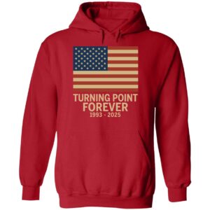 Charlie Kirk Turning Point Forever 1993 2025 Ladies Boyfriend Shirt Charlie Kirk Turning Point Forever 1993 2025 Shirt 2 1