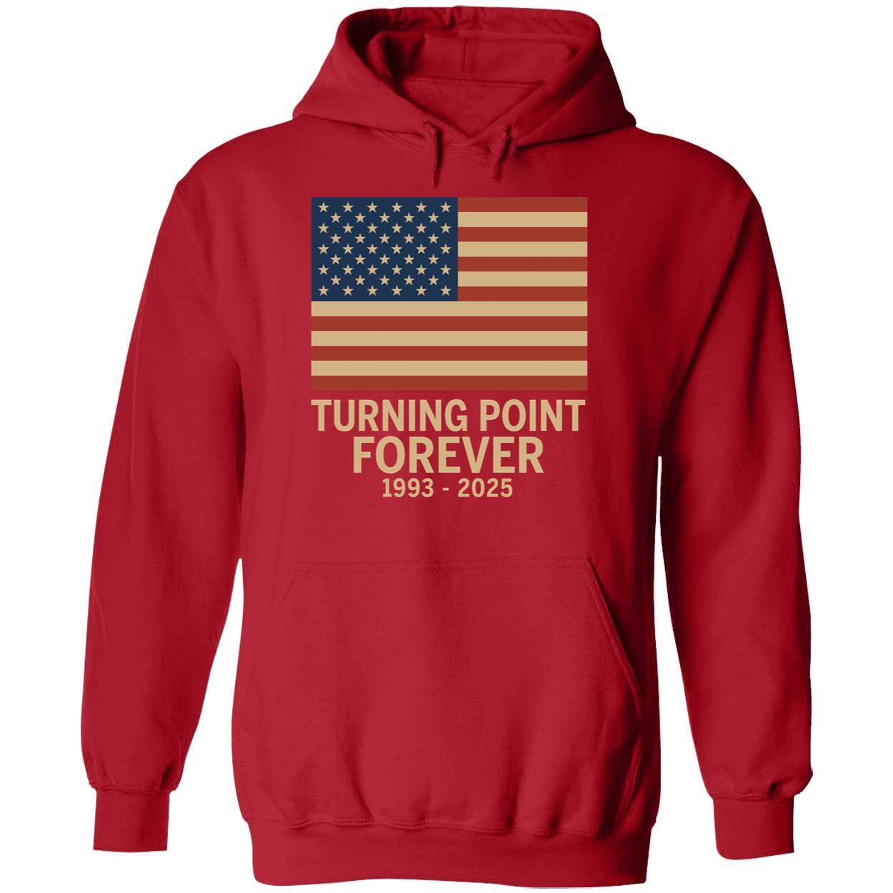 Charlie Kirk Turning Point Forever 1993 2025 Ladies Boyfriend Shirt Charlie Kirk Turning Point Forever 1993 2025 Ladies Boyfriend Shirt - Image 3
