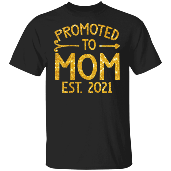 Promoted To Mom Est 2021 tshirt