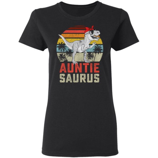 Vintage Auntiesaurus T-rex Dinosaur Auntie Saurus Shirt