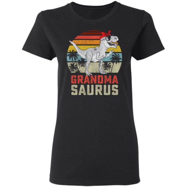 Vintage Grandmasaurus T-rex Dinosaur Grandma Saurus Shirt