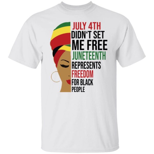 Juneteenth Represents Freedom For Black People Shirt