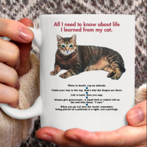 All I Need To Know About Life I Learned From My Cat Mug