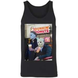 Michael Myers And Jason Voorhees Drink Dunkin Donuts Shirt 8 1