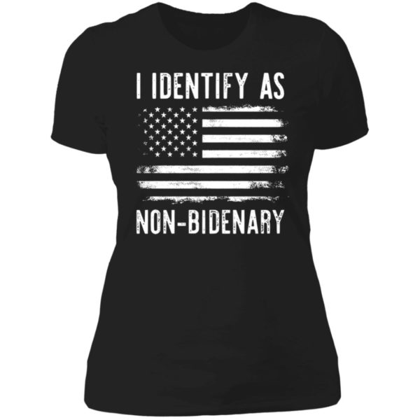 I Identify As Non-bidenary Ladies Boyfriend Shirt