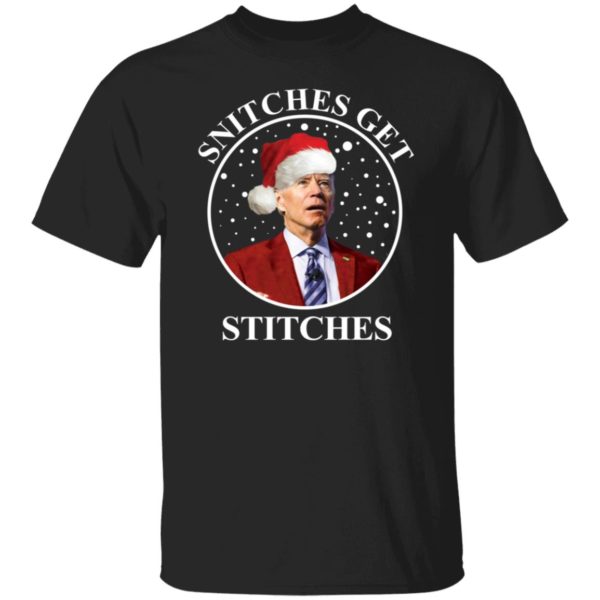 Biden Snitches Get Stitches Christmas Shirt