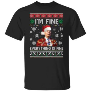 Biden I'm Fine Everything Is Fine Christmas Shirt