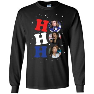 Pelosi Harris And AOC Ho Ho Ho Christmas Shirt