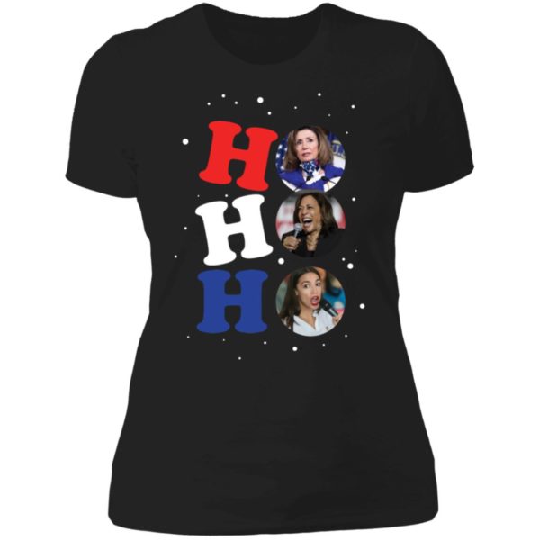 Pelosi Harris And AOC Ho Ho Ho Christmas Shirt