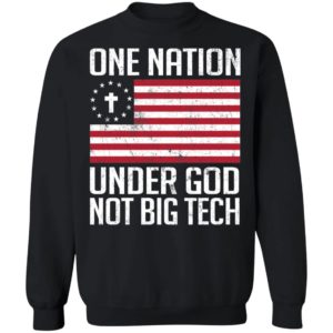 One Nation Under God Not Big Tech Sweatshirt