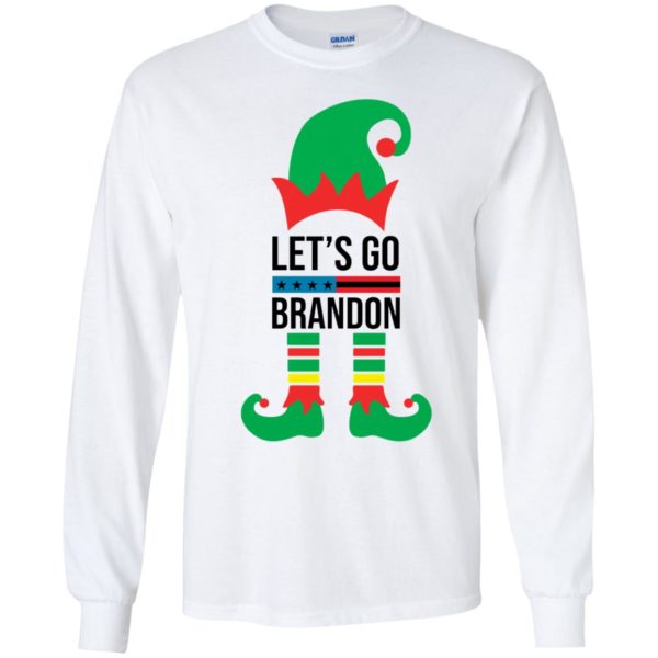 Elf Let's Go Brandon Christmas Long Sleeve Shirt