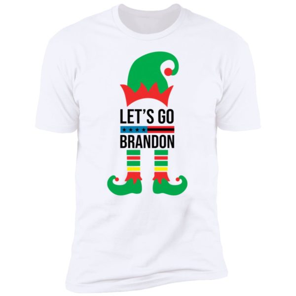 Elf Let's Go Brandon Christmas Premium SS T-Shirt