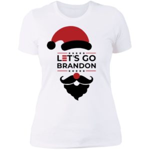 Let's Go Brandon Christmas Ladies Boyfriend Shirt