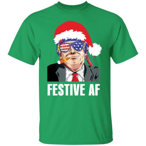 Trump festive AF Christmas Shirt