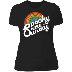 Spooky Scary Sunday Ladies Boyfriend Shirt