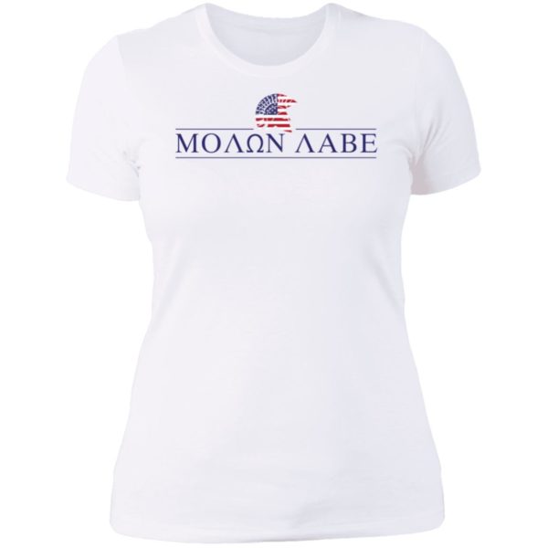 Molon Labe Greek Ladies Boyfriend Shirt