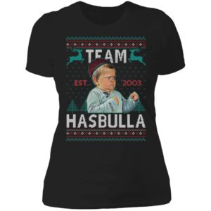 Team Hasbulla Christmas Ladies Boyfriend Shirt