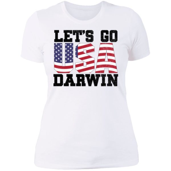 Lets Go Darwin USA Ladies Boyfriend Shirt