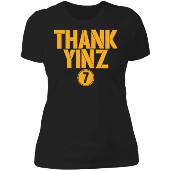 Ben Roethlisberger Thank Yinz Ladies Boyfriend Shirt